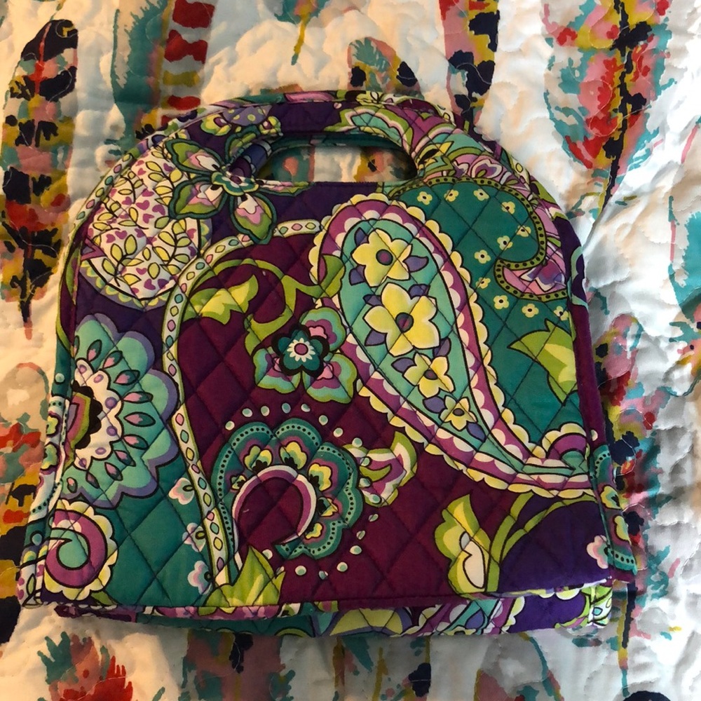 Vera Bradley lunch bag purple paisley